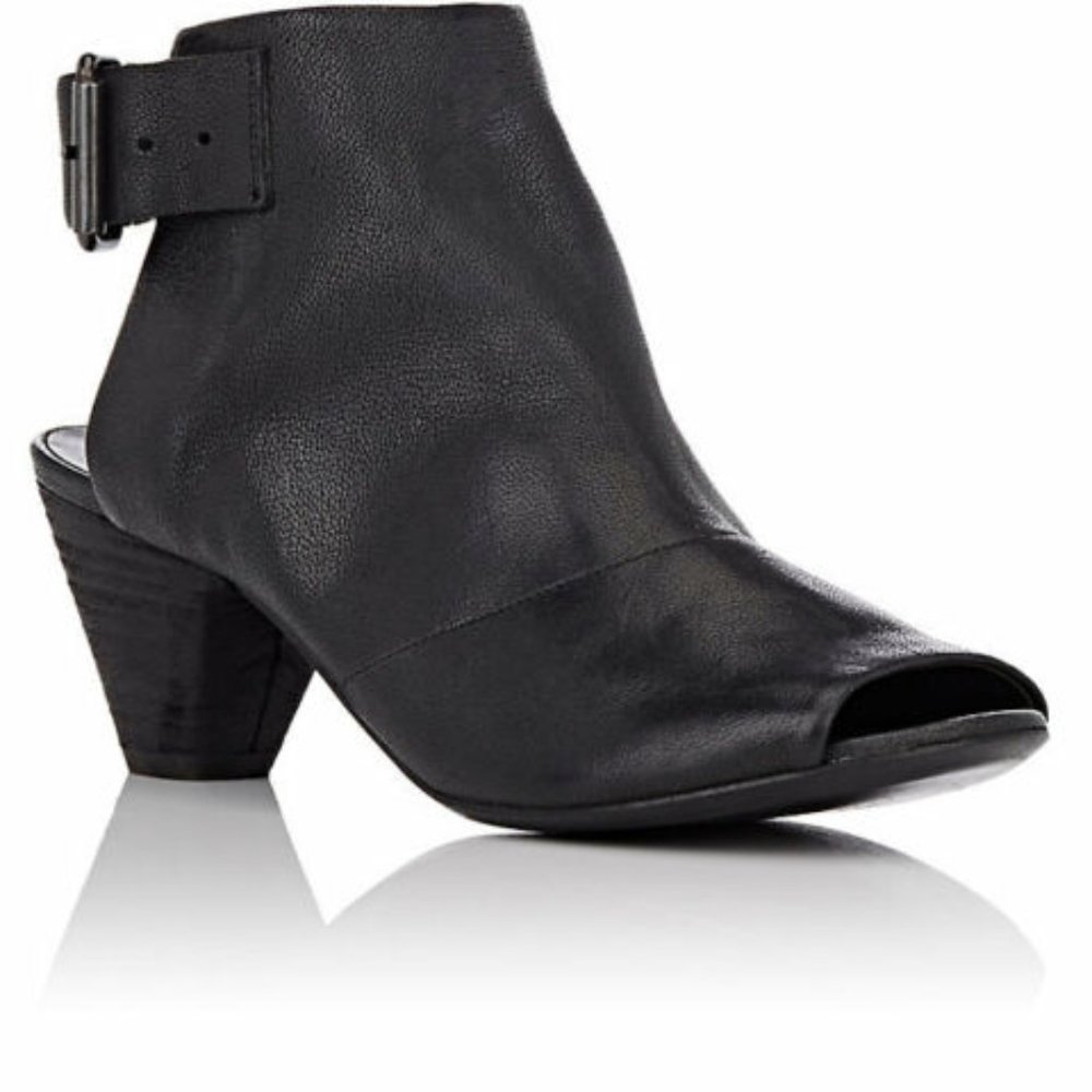 Marsell Buckle-Strap Leather Ankle Booties